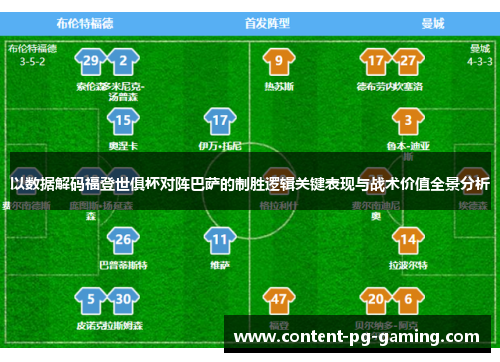 以数据解码福登世俱杯对阵巴萨的制胜逻辑关键表现与战术价值全景分析